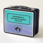 Anpassbarer Notcontainer für PferdeEquity Metall Brotdose (Vorderseite)