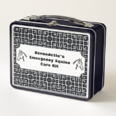 Anpassbarer Notcontainer für PferdeEquity Metall Brotdose (Vorderseite)