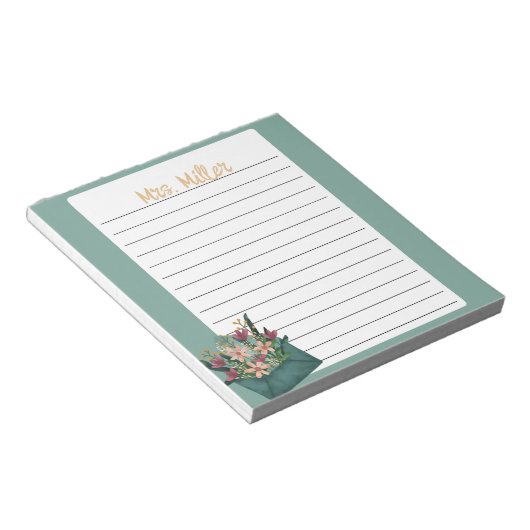 Anpassbarer Notepad: Perfekt für Hinweise und Gesc Notizblock (angewinkelt)