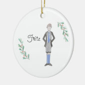 Anpassbarer Nutcracker Fritz Keepake Keramik Ornament (Links)