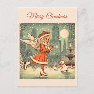 Anpassbarer NYC-Weihnachtsengel  Postkarte