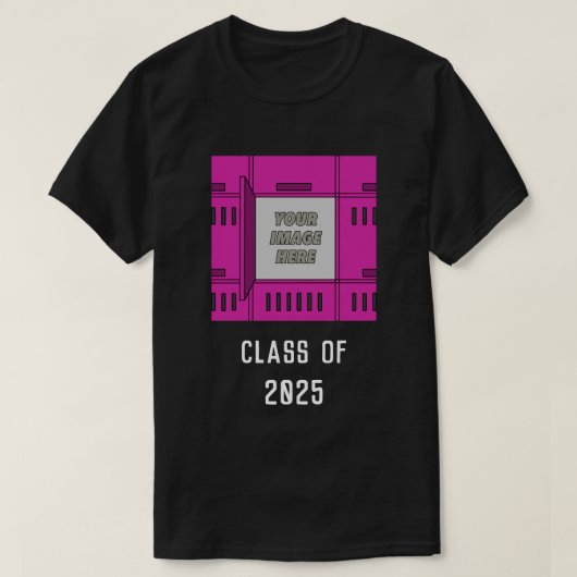 Anpassbarer Open Locker Frame Violet T - Shirt (Design vorne)