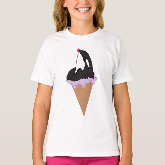 Anpassbarer Orca Killer Wal T-Shirt (Vorderseite)