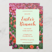 Anpassbarer Osterbrunch Einladung (Vorne/Hinten)