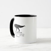 Anpassbarer Pappasaurus-Vater Tasse (Vorderseite Links)
