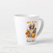 Anpassbarer Paw-fect-Herbsthund Milchtasse (Rechte Ecke)