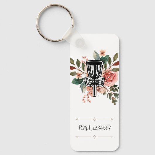 Anpassbarer PDGA-Zahlenfestplattenlaufwerk Golf Sc Schlüsselanhänger (Vorderseite)