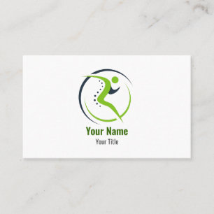 Anpassbarer Physiotherapeut Physio Chiro Visitenkarte
