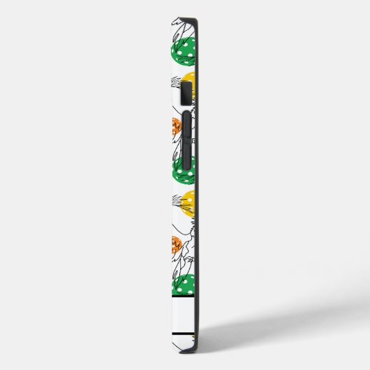 Anpassbarer Pickleball mit 🦜 Papageien, iPhone 14 Case-Mate iPhone Hülle (Rückseite / Links)