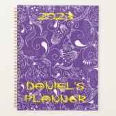 Anpassbarer Planer mit bearbeitbarem Namen und Far (Vorderseite)