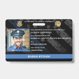 Anpassbarer Polizei Beamter Law Enforcement Auswei Ausweis