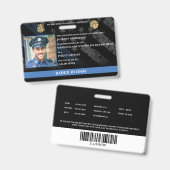 Anpassbarer Polizei Beamter Law Enforcement Auswei Ausweis (Vorder- & Rückseite)