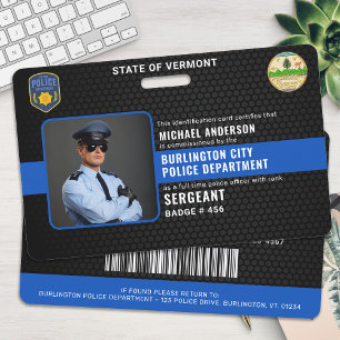 Anpassbarer Polizei-Beamter Law Enforcement Auswei Ausweis