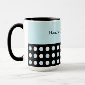 Anpassbarer Polka-Dot Tasse (Links)