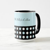 Anpassbarer Polka-Dot Tasse (VorderseiteRechts)