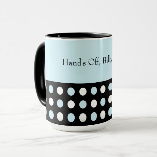 Anpassbarer Polka-Dot Tasse (Vorderseite Links)