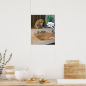 Anpassbarer Positive Affirmation Gelbe Labrador Poster (Küche)