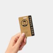 Anpassbarer Pressepass mit Foto-ID und Barcode Ausweis (Handheld)