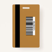 Anpassbarer Pressepass mit Foto-ID und QR-Code Ausweis (Rückseite)