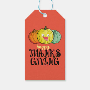 Anpassbarer Pumpkin-Erntedank Geschenkanhänger