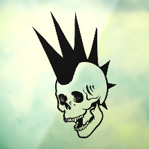 Anpassbarer Punk-Totenkopf