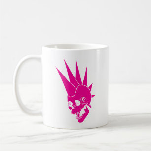Anpassbarer Punk-Totenkopf Version 2 Kaffeetasse