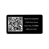 anpassbarer QR-Code Adressaufkleber (Vorne)