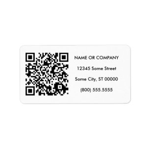 anpassbarer QR-Code Adressaufkleber