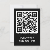 anpassbarer QR-Code Einladung (Vorderseite)