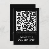 anpassbarer QR-Code Einladung (Vorne/Hinten)