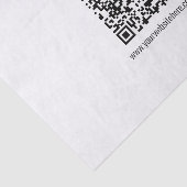 Anpassbarer QR-Code & Firmenname Seidenpapier (Ausschnitt)