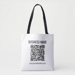 Anpassbarer QR-Code & Firmenname Tasche