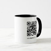 Anpassbarer QR-Code für den Link Ihrer Webseite Tasse (VorderseiteRechts)