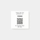 Anpassbarer QR-Code für die Zahlungsplattform Post-it Klebezettel (Vorderseite)