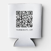 Anpassbarer QR-Code Ihr Webseitenlink Dosenkühler (Vorderseite)