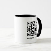 Anpassbarer QR-Code Ihr Webseitenlink Tasse (VorderseiteRechts)