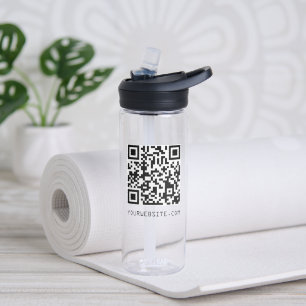 Anpassbarer QR-Code Ihr Webseitenlink Trinkflasche