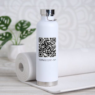Anpassbarer QR-Code Ihr Webseitenlink Trinkflasche