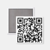 anpassbarer QR-Code Magnet (Vorderseite/Rückseite)