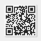anpassbarer QR-Code Magnet (Vorne)