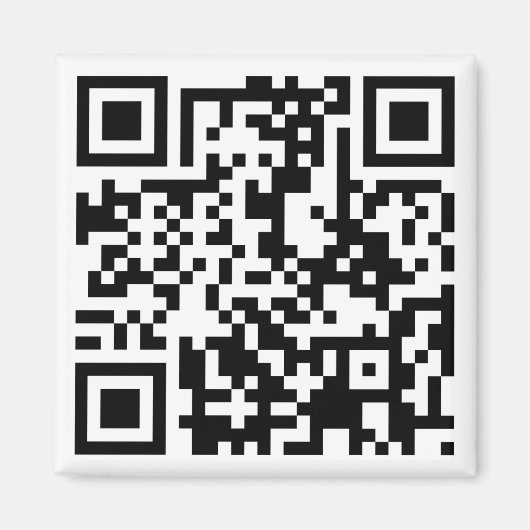 anpassbarer QR-Code Magnet (Vorne)