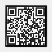 anpassbarer QR-Code Magnet (Vorne)