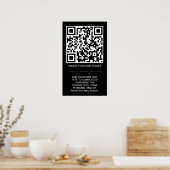 anpassbarer QR-Code Poster (Küche)