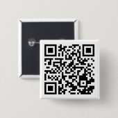 Anpassbarer QR-Code-Quadratknopf für jeden Zweck Button (Vorne & Hinten)