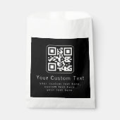 Anpassbarer QR-Code und bearbeitbarer Textbaustein Geschenktütchen (Vorderseite)