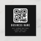 Anpassbarer QR-Code und bearbeitbarer Textdesign Begleitkarte (Vorderseite)