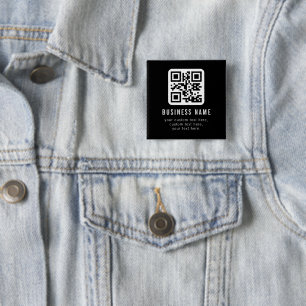 Anpassbarer QR-Code und bearbeitbarer Textdesign Button