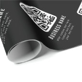 Anpassbarer QR-Code und bearbeitbarer Textdesign Geschenkpapier (Rolleneckpunkt)