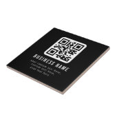 Anpassbarer QR-Code und bearbeitbarer Textentwurf Fliese (Seite)
