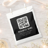 Anpassbarer QR-Code und bearbeitbarer Textentwurf Geschenktütchen (Ausgeschnitten)
